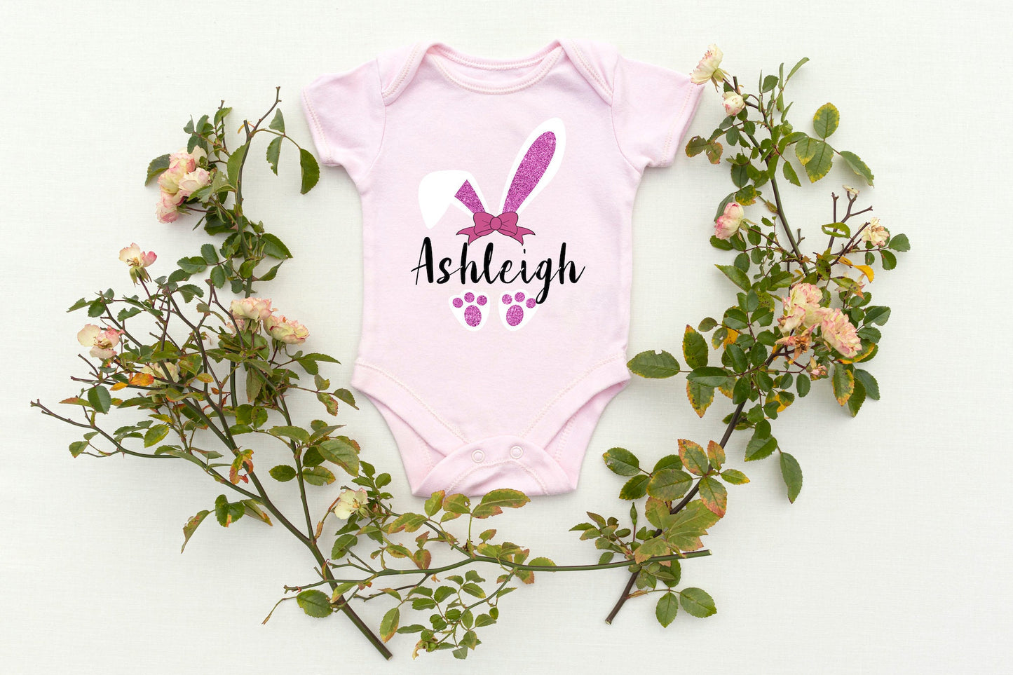 Easter Baby Vest / Baby Grow Bunny Ears / Easter Bunny Vest / My First Easter Party