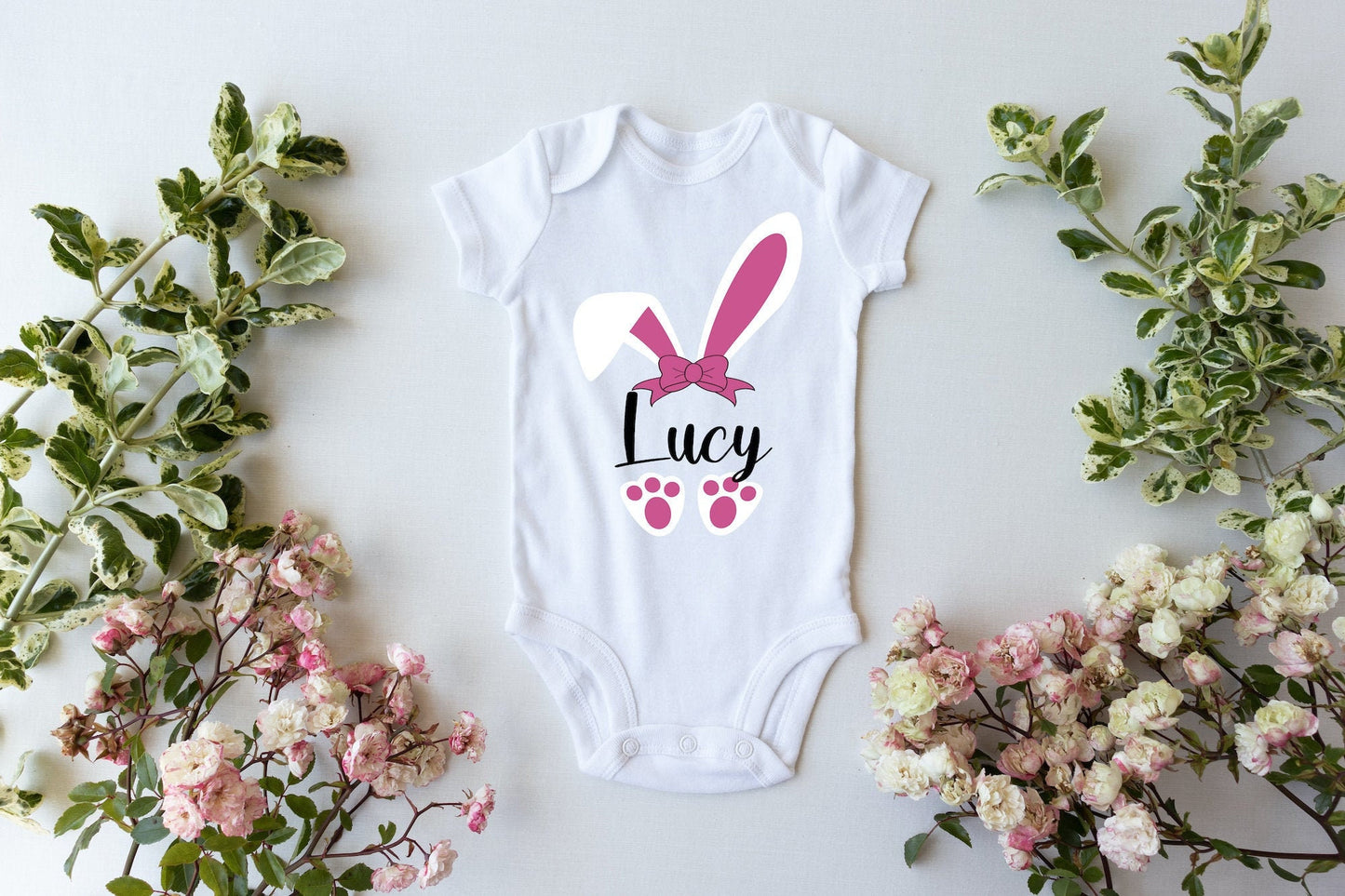 Easter Baby Vest / Baby Grow Bunny Ears / Easter Bunny Vest / My First Easter Party