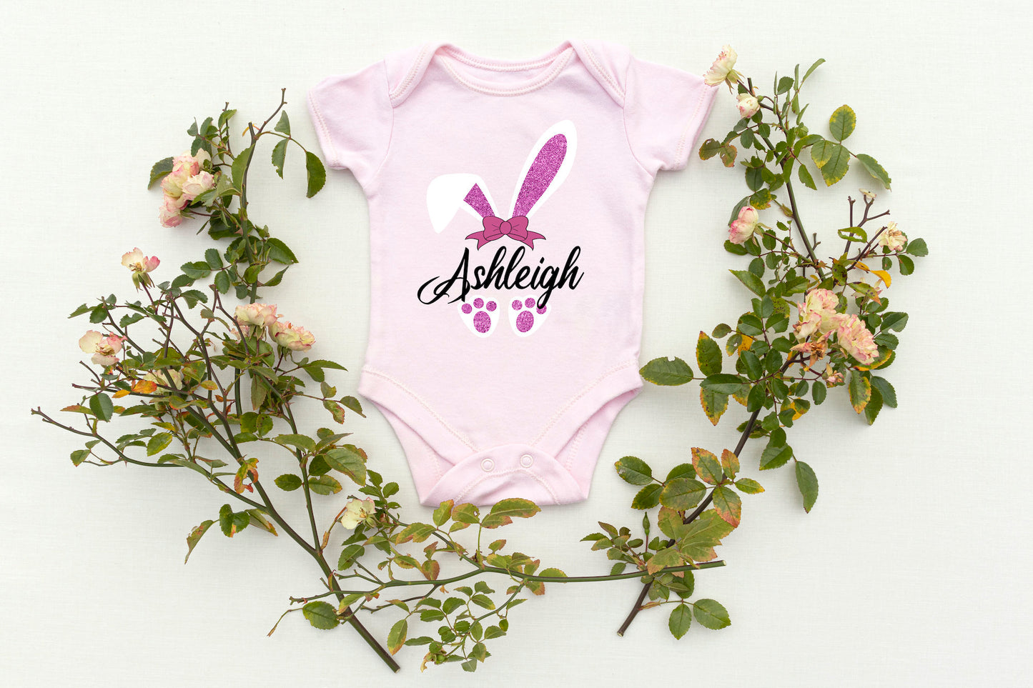 Easter Baby Vest / Baby Grow Bunny Ears / Easter Bunny Vest / My First Easter Party