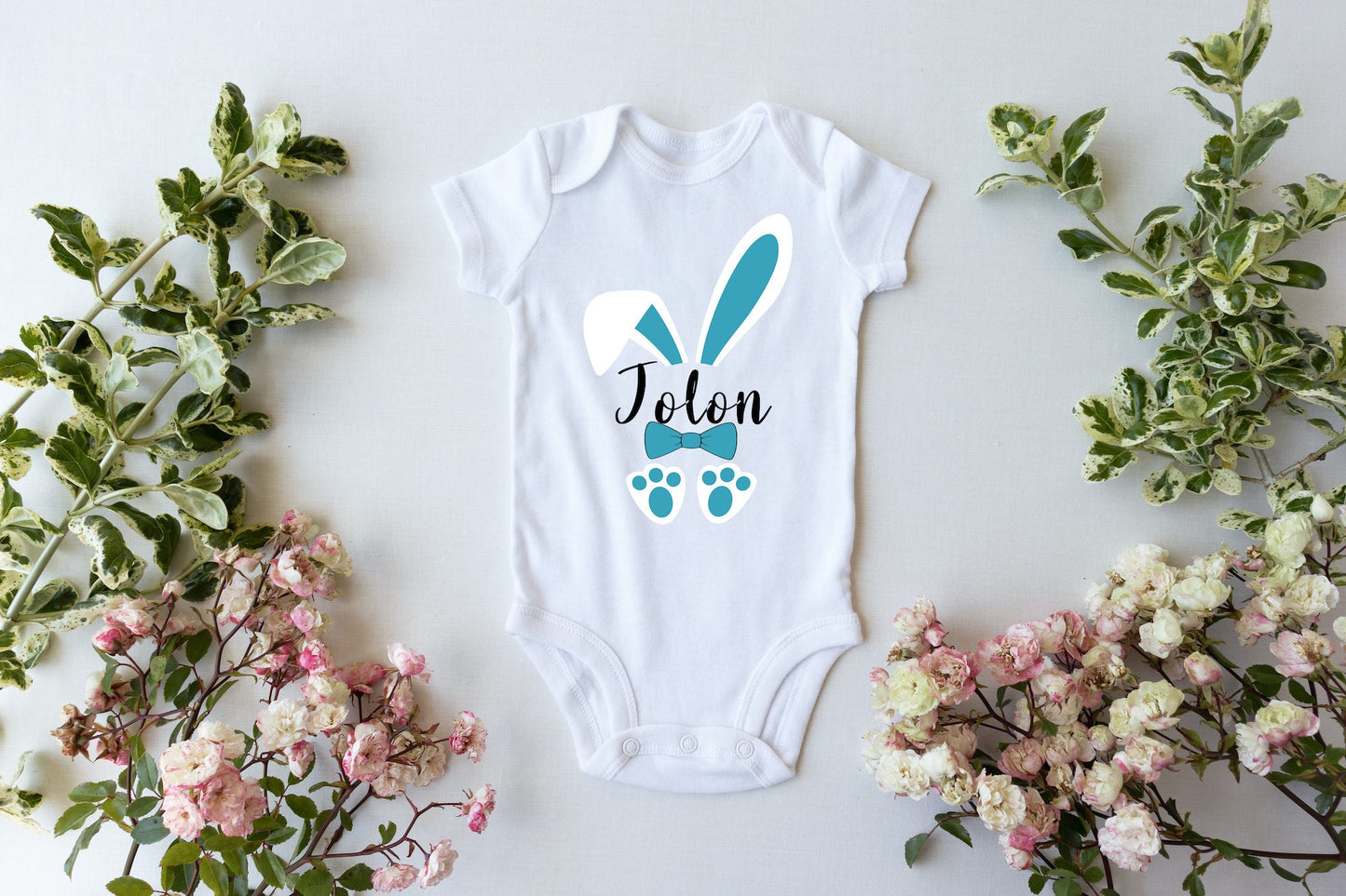 Easter Baby Vest / Baby Grow Bunny Ears / Easter Bunny Vest / My First Easter Party