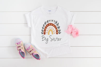 Big Sister Rainbow T-Shirt / Unique New Baby Announcement / Pregnancy Announcement / New Baby Outfit