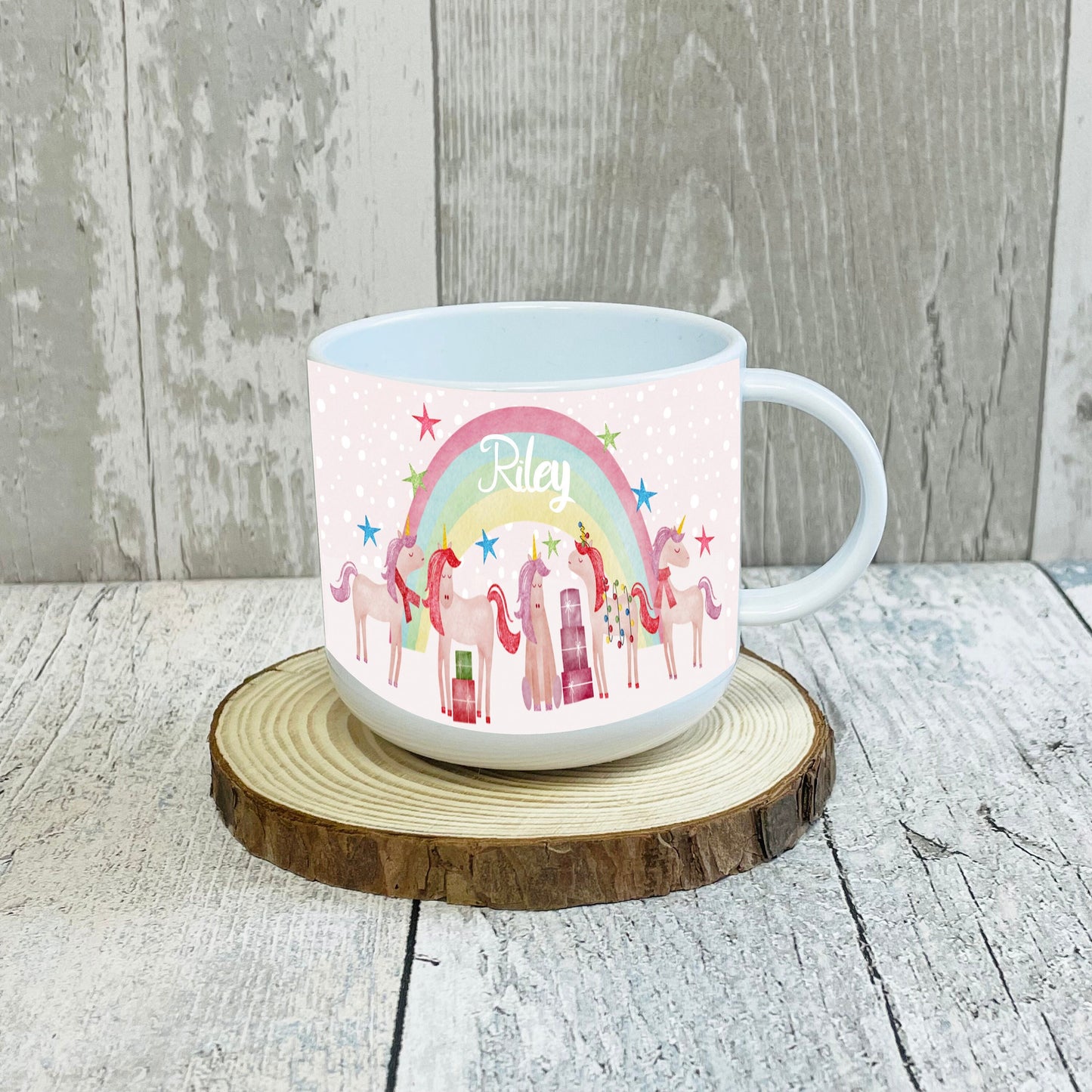Kids Unicorn Unbreakable Mug / Rainbow Mug / Hot Chocolate Mug / Unique Gift For Her Him 6oz Polymer Mug