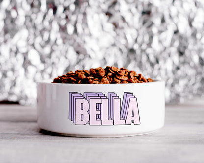 Personalised pet bowl | cat, dog, rabbit ceramic feeding bowl, small, medium, large, Mrs hinch inspired, stacey solomon
