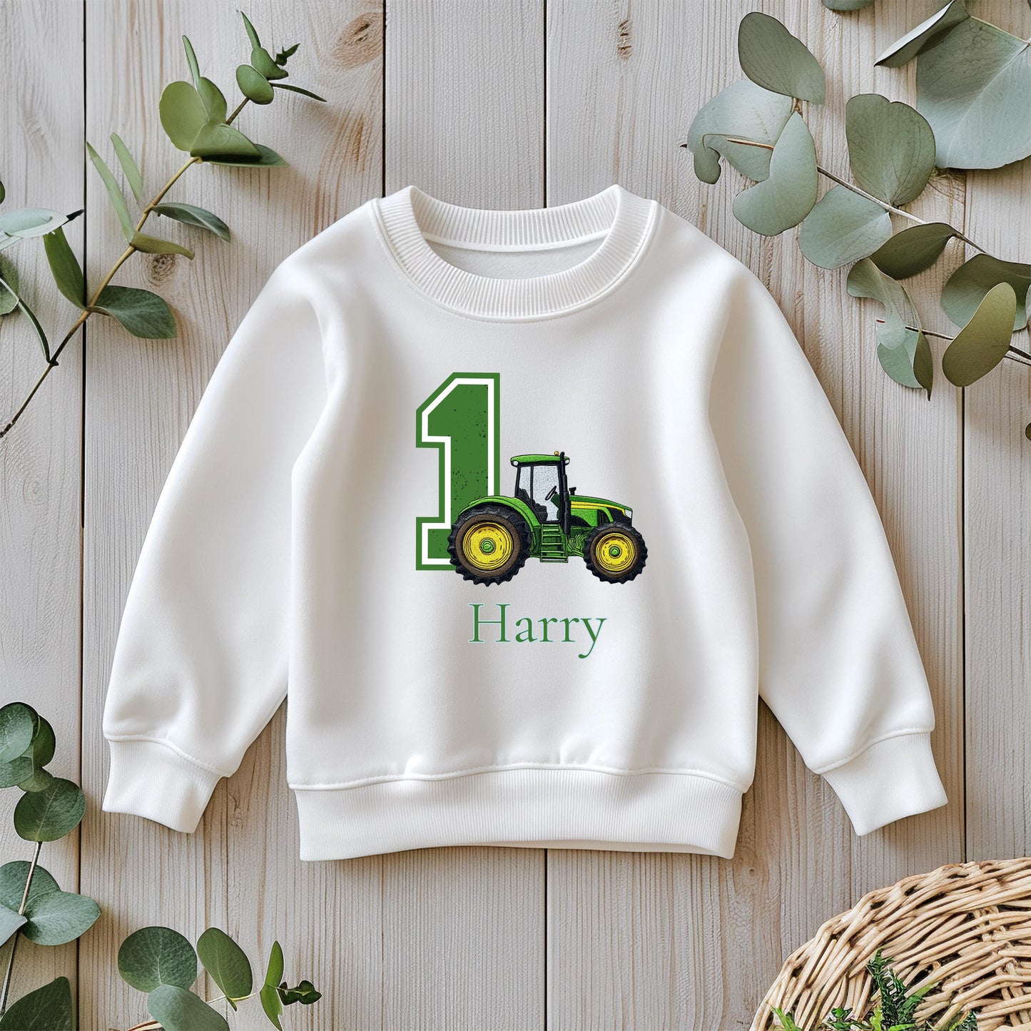 Boys Tractor Birthday Pyjamas/ Farm Blue Cloud PJs/When I wake up I will be 1 2 3 4 5 Toddler Birthday Outfit/ Tractor Theme Sleepwear