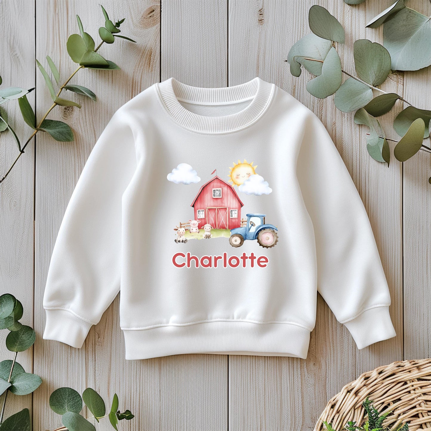 Personalised Birthday Farm Pyjamas / Pink Cloud PJs / When I Wake Up I Will Be One / Toddler Birthday Outfit / Farm Animal Theme Sleepwear