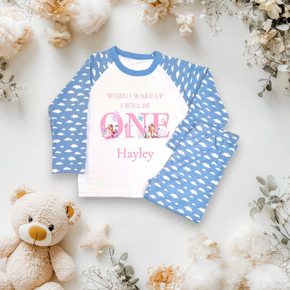 Personalized Mermaid Birthday Pajamas – Pink Cloud Jammies, CE Tested