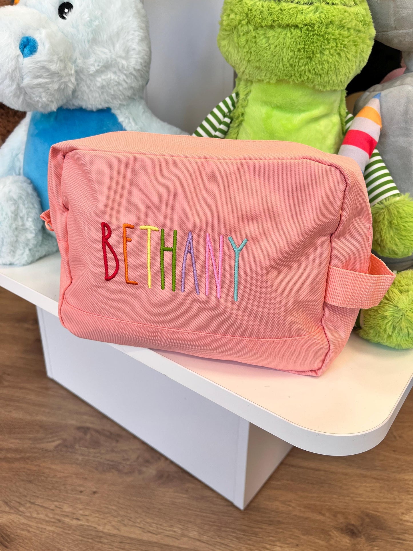 Personalised Kids Wash Bag – Custom Name Toiletry Bag for Girls & Boys | Travel Pouch | Sleepover Bag | Birthday Gift for Children