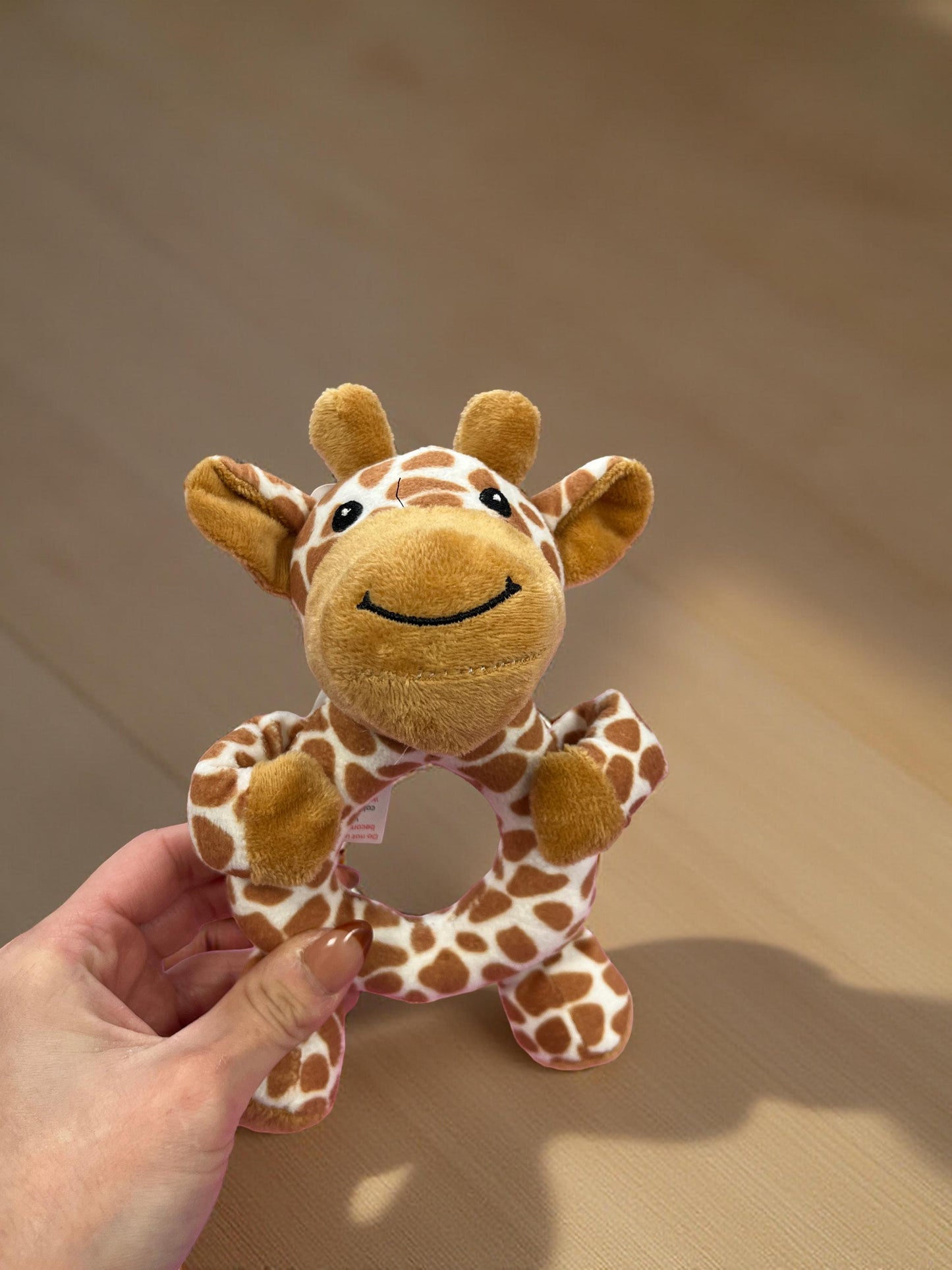 Giraffe Baby Rattle, New baby soft toy, Giraffe theme baby gift, comforter