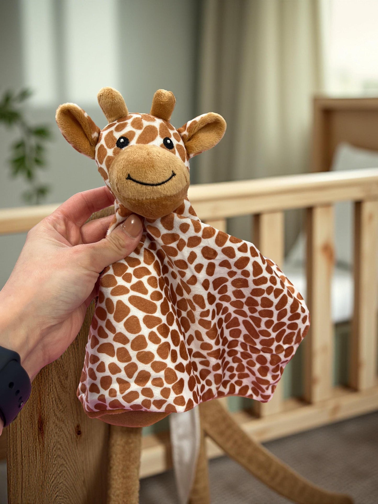 Giraffe Baby Rattle, New baby soft toy, Giraffe theme baby gift, comforter
