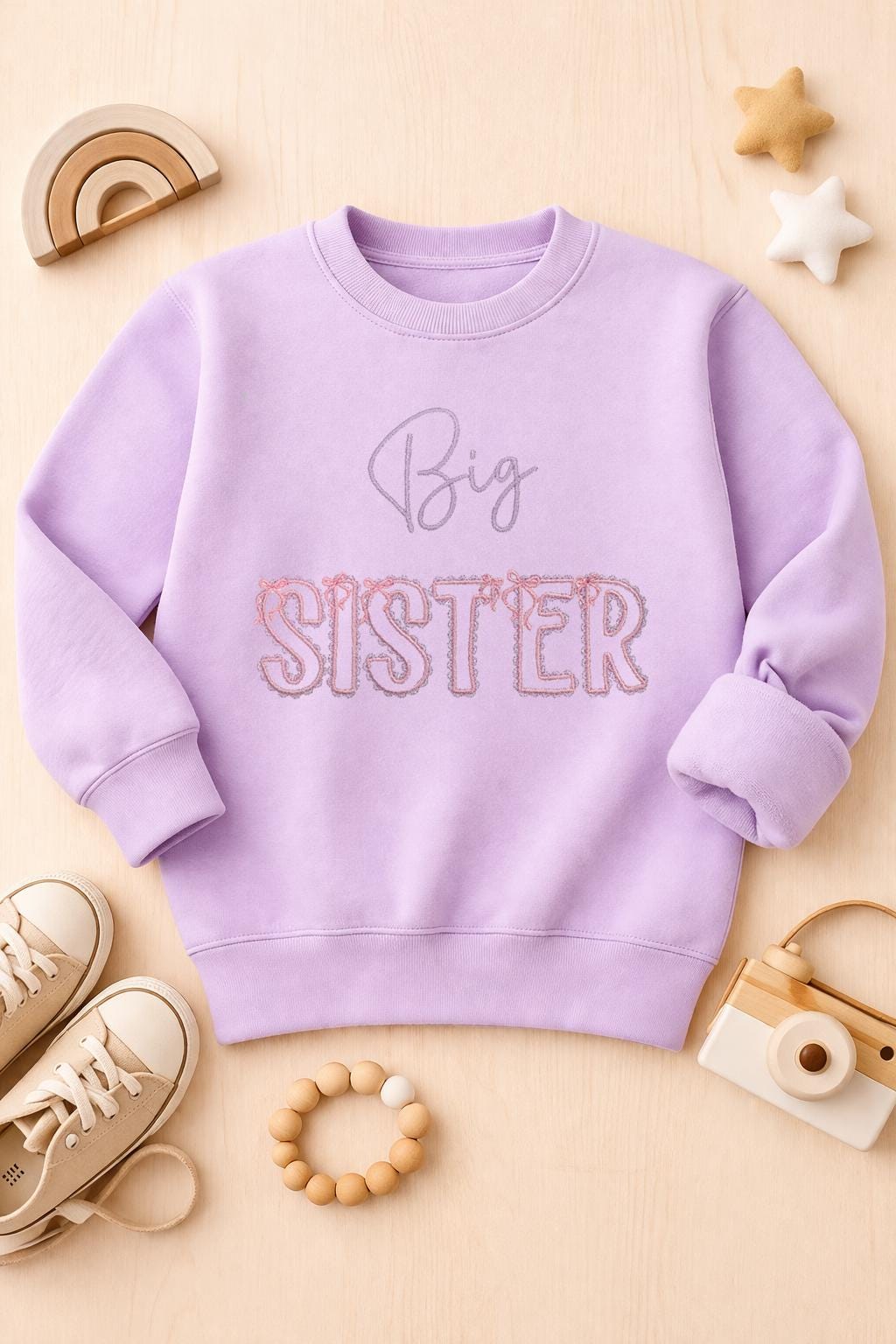 Embroidered Big sister sweatshirt