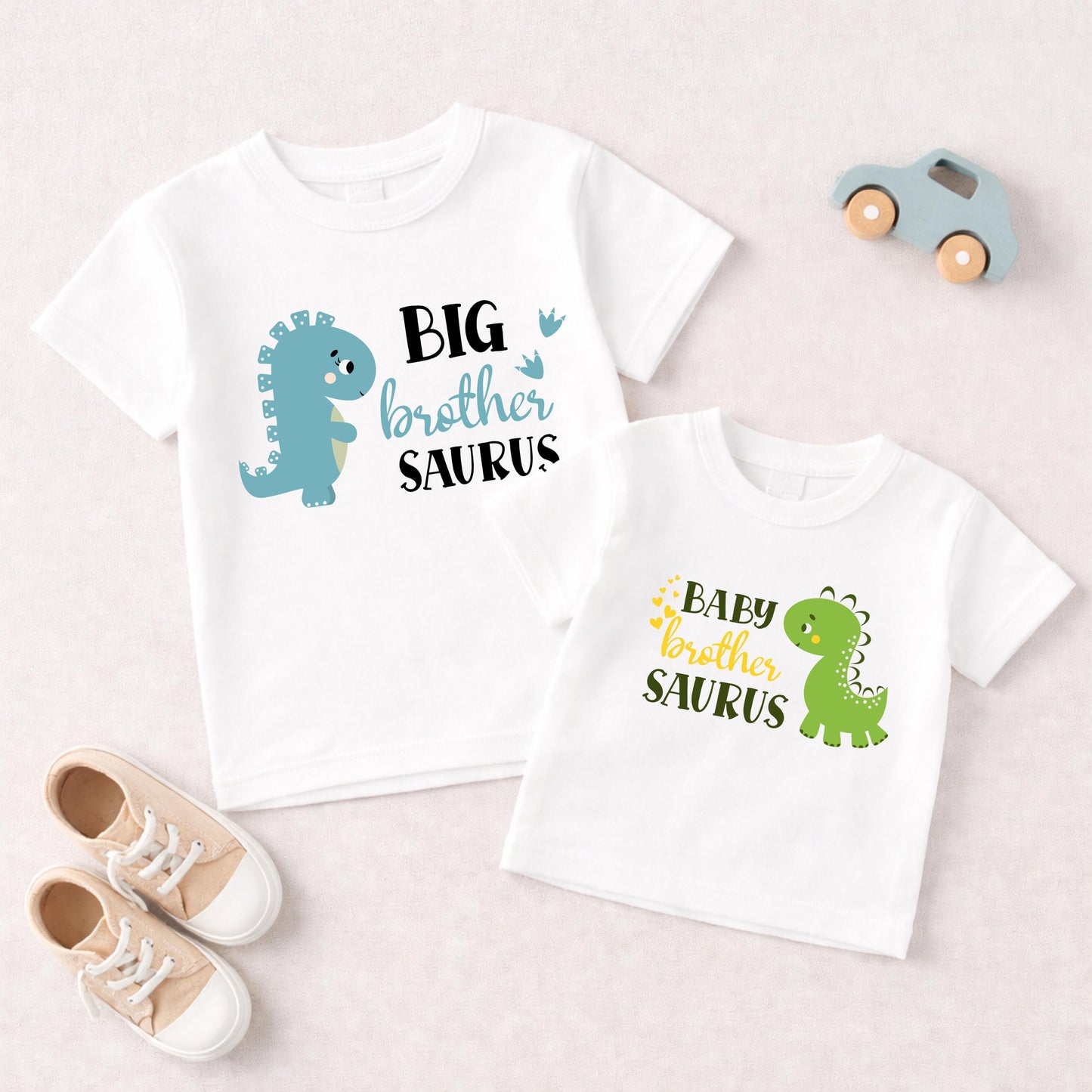 Dinosaur Big Brother Little Brother Matching Outfit