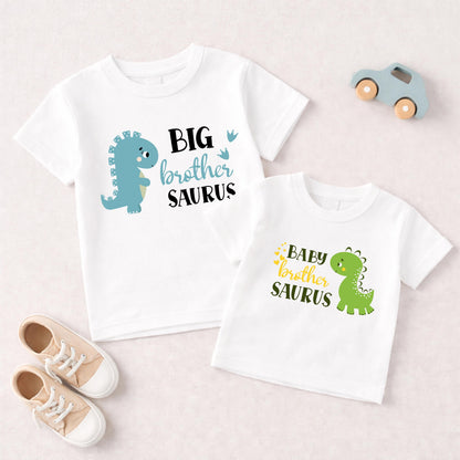 Dinosaur Big Brother Little Brother Matching Outfit