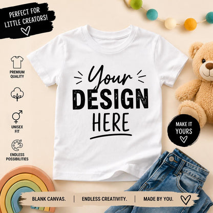 Kids custom printed unisex t-shirt Make your own t-shirt branded workwear