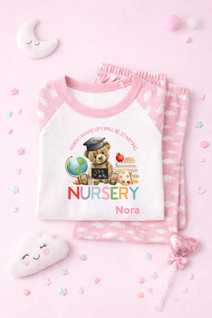 When I wake up I’ll be starting nursery pyjamas, starting school, nursery, pre school pjs, back to school