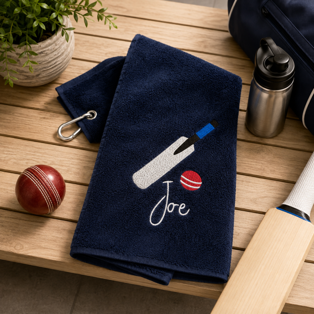 Personalised Cricket Towel