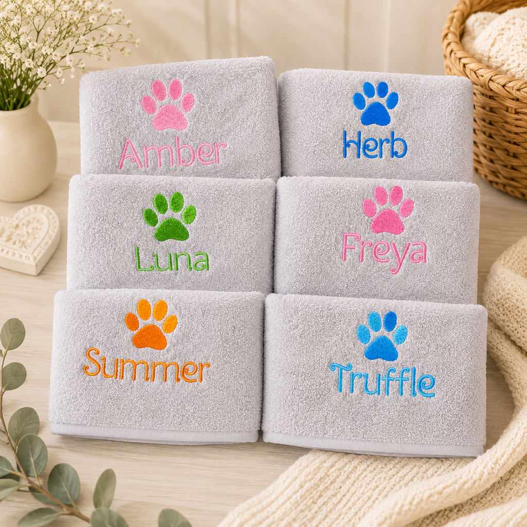 Personalised Dog Towel