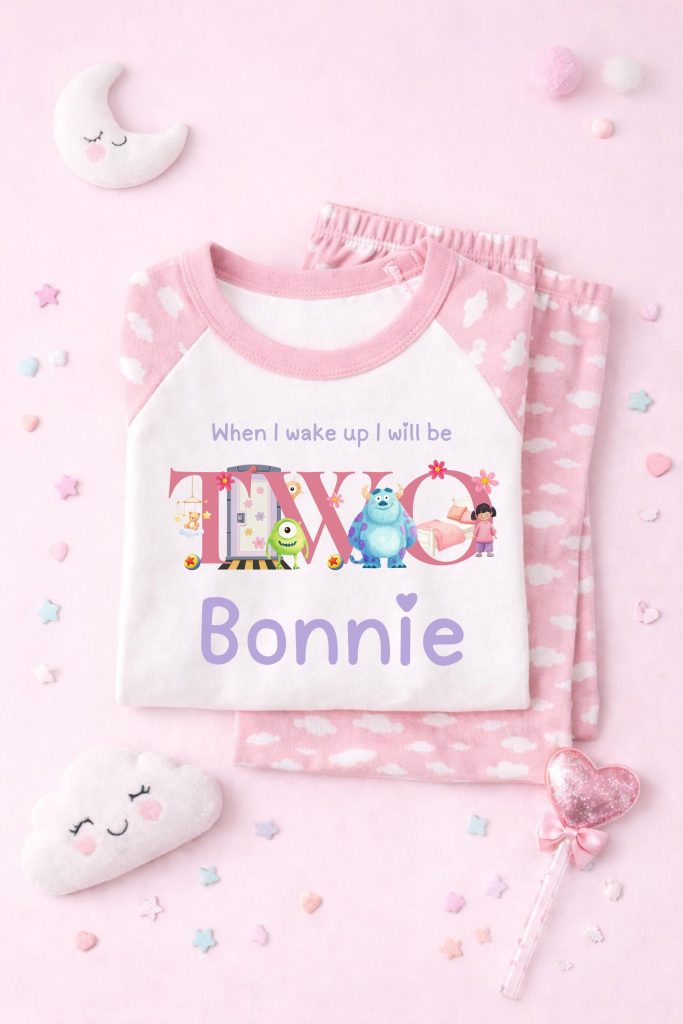 Monsters birthday pyjamas