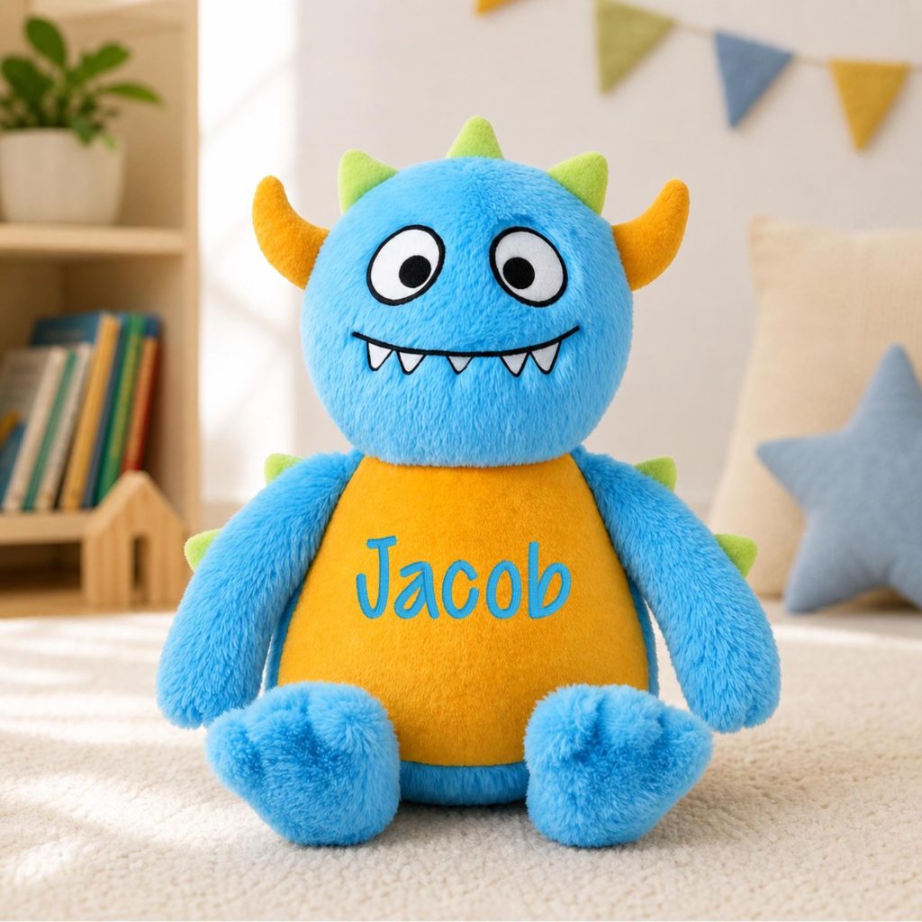 Personalised Embroidered Worry monster